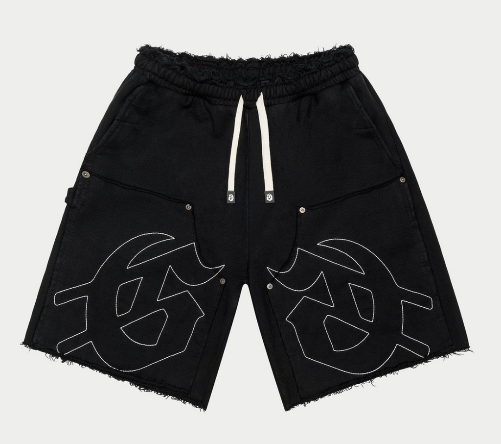 Godspeed Short Black Carpenter Distressed Shorts