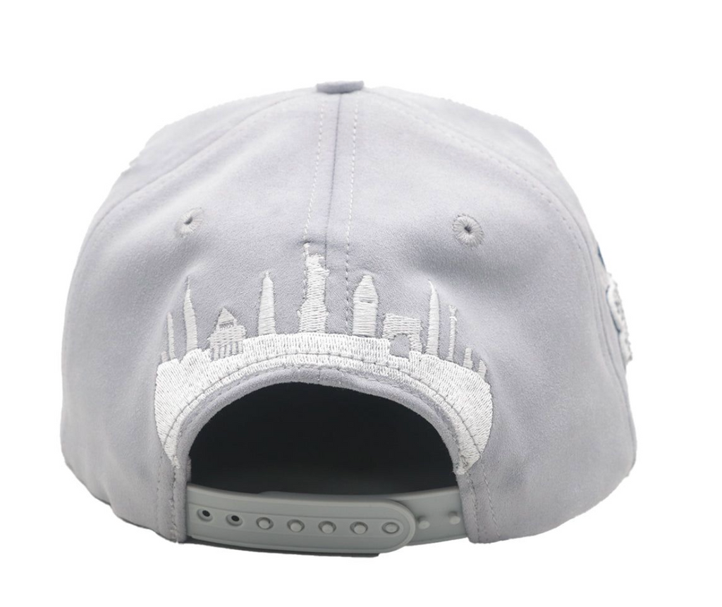 Premium Milano Grey Navy Unisex NY Snapback Hat