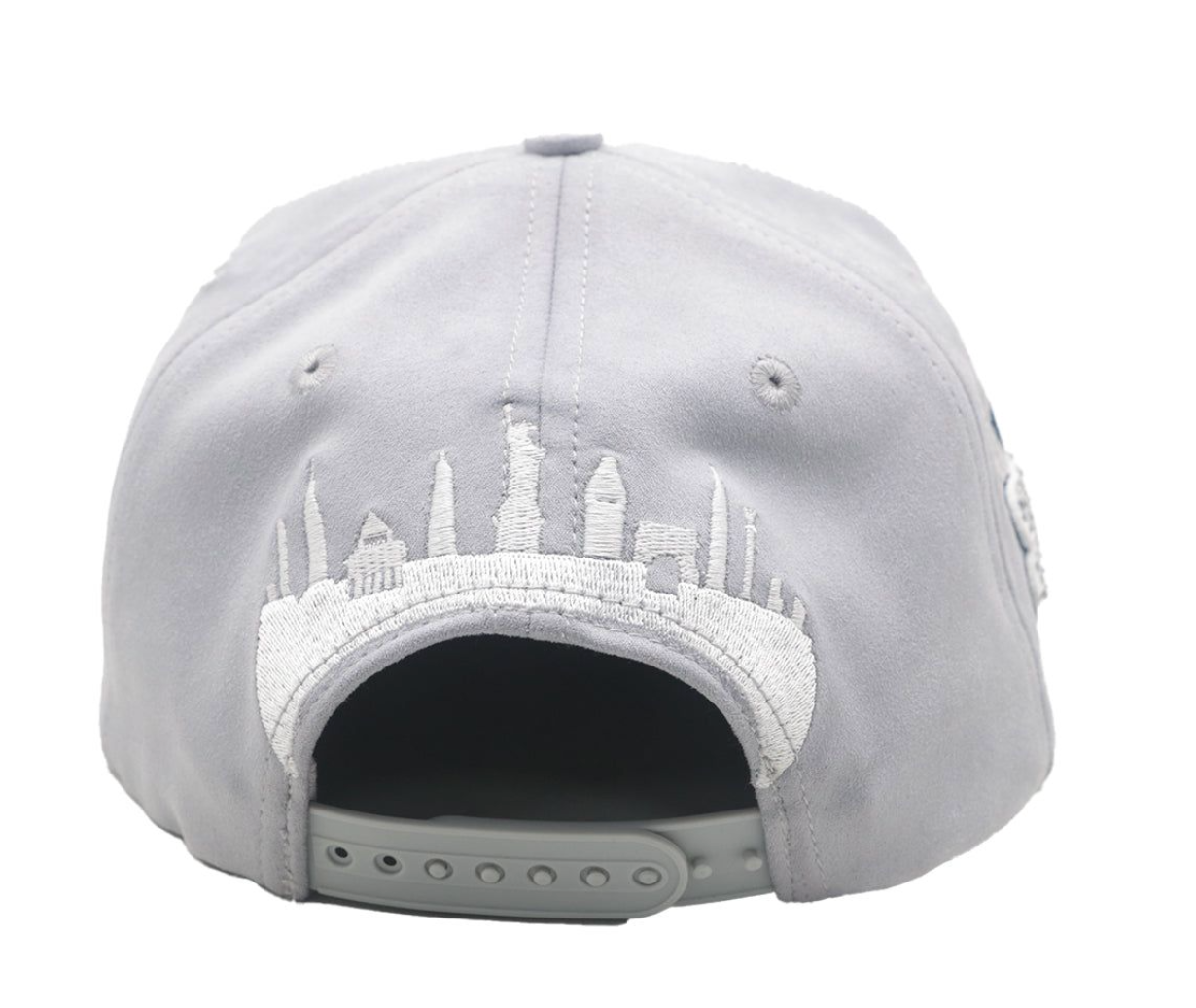 Premium Milano Grey Navy Unisex NY Snapback Hat