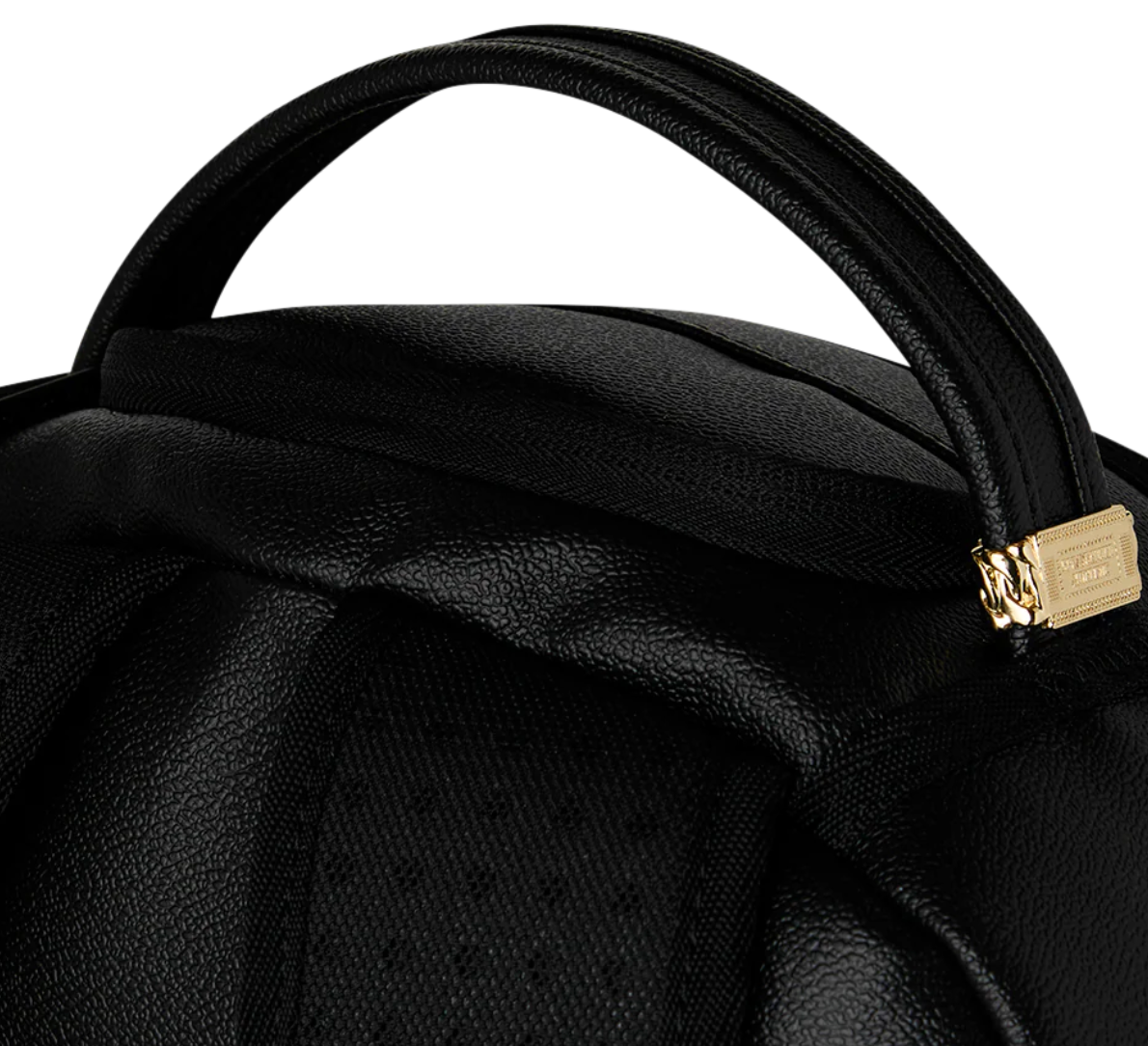 SGB8380-SPRAYGROUND GOLD BRICK DRIP BLACK BACKPACK