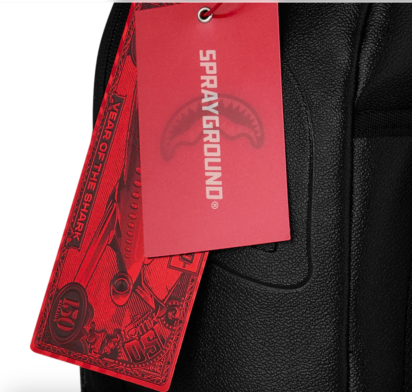 SGB8380-SPRAYGROUND GOLD BRICK DRIP BLACK BACKPACK