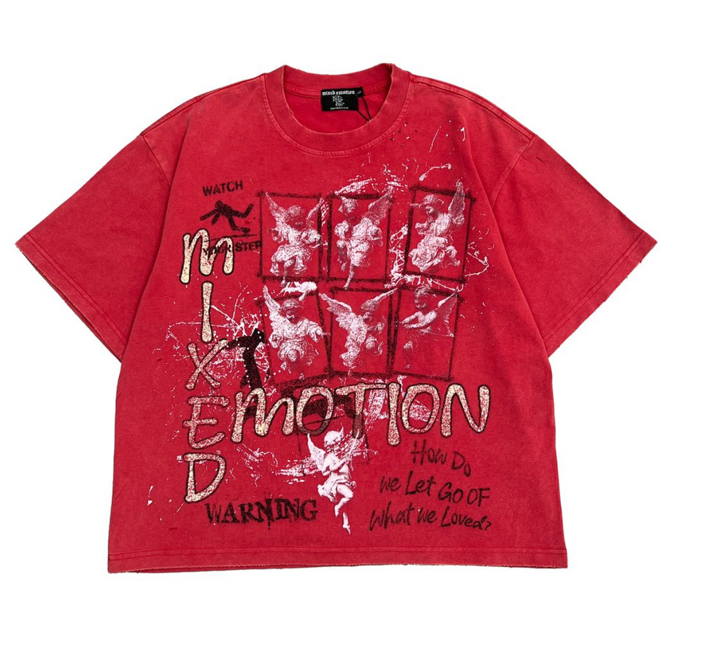 Mixed Emotion Tee Crimson