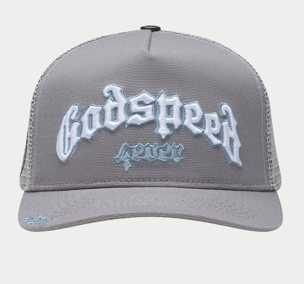 GODSPEED HAT GREY WHITE GS FOREVER TRUCKER