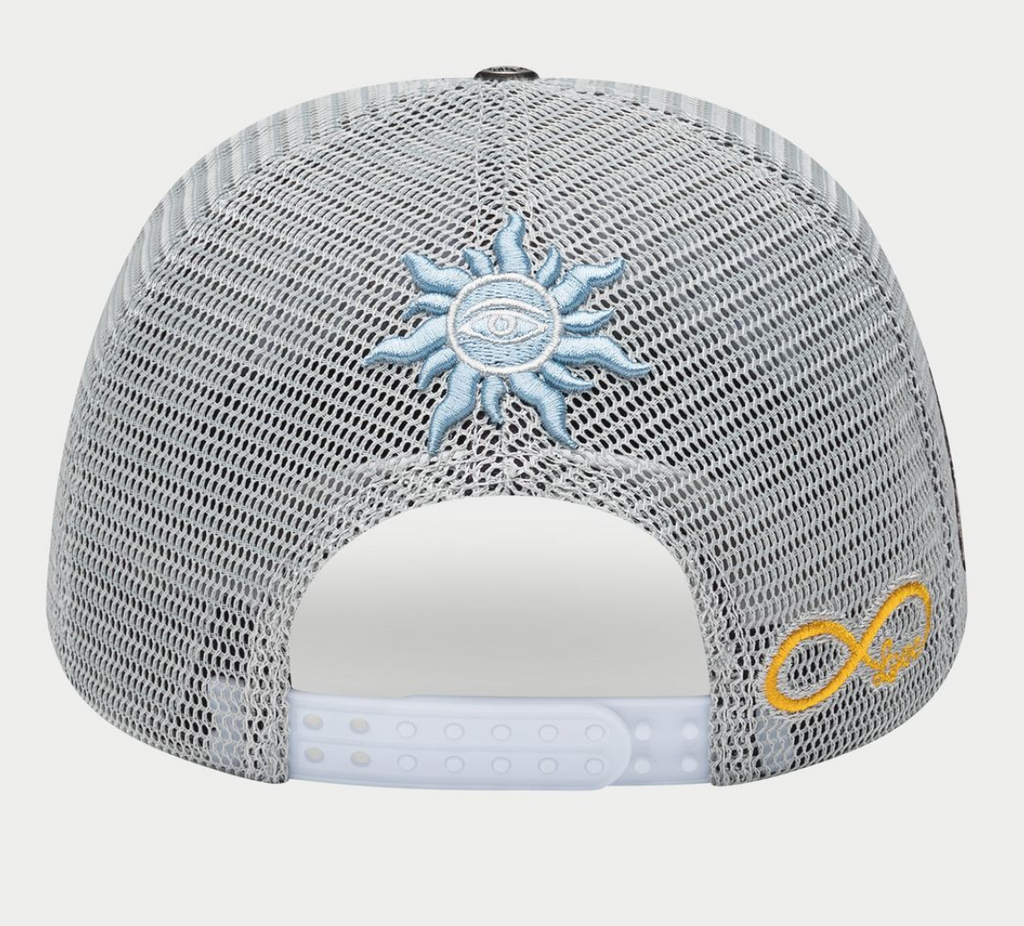 GODSPEED HAT GREY WHITE GS FOREVER TRUCKER