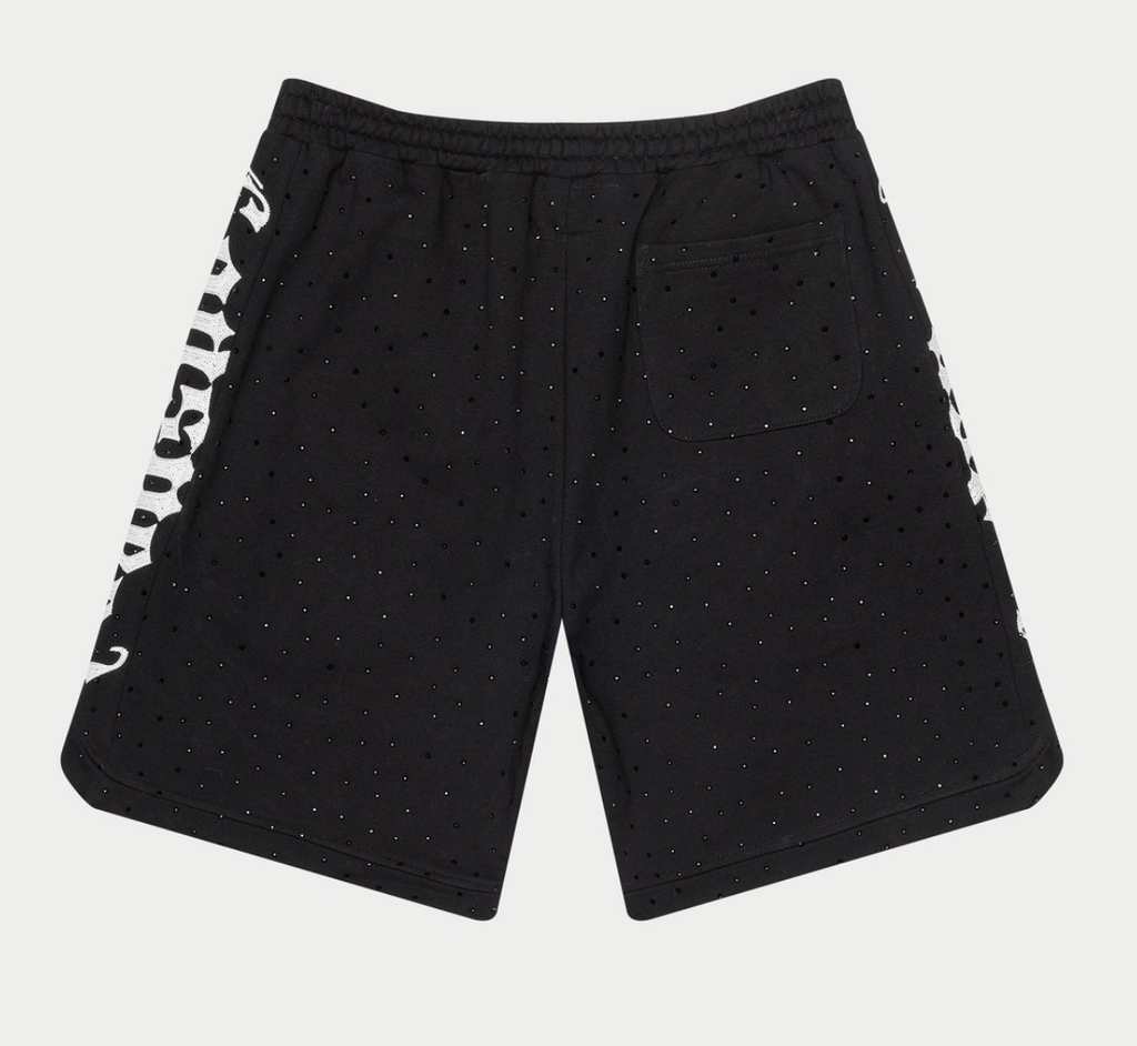 Godspeed Shorts Rhinestones VVS Black White CourtSide