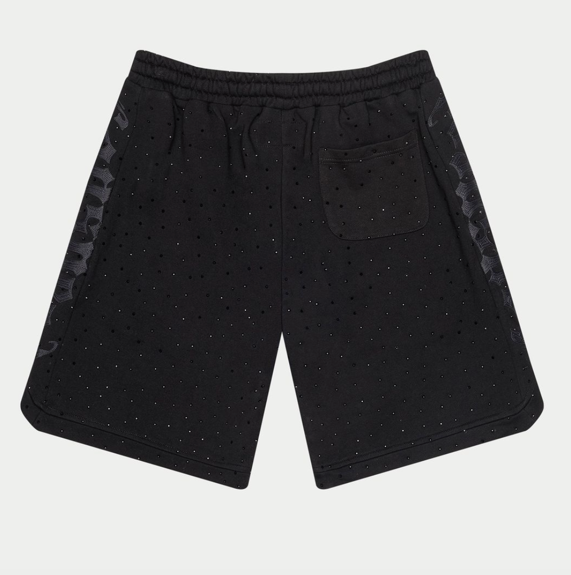 Godspeed Shorts Rhinestones VVS Black on Black CourtSide