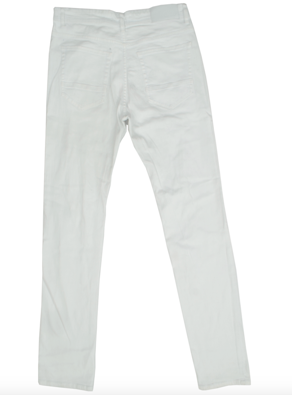 P503A1 - Arketype White Twill Ripped Pants
