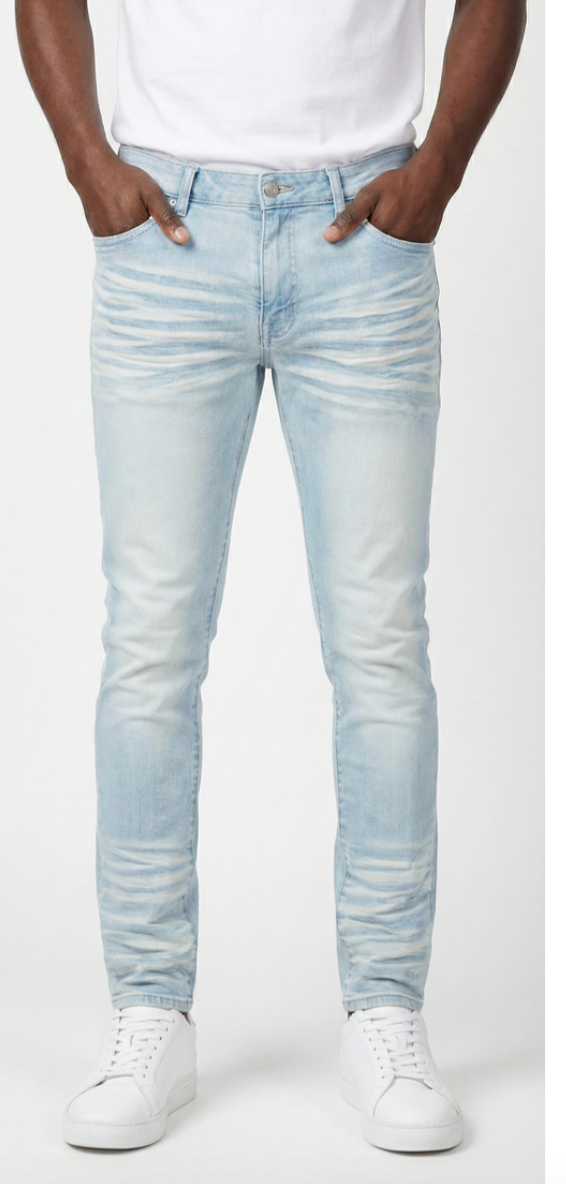 PC05B1 - Blue Arketype Ice Blue Core Slim Jeans