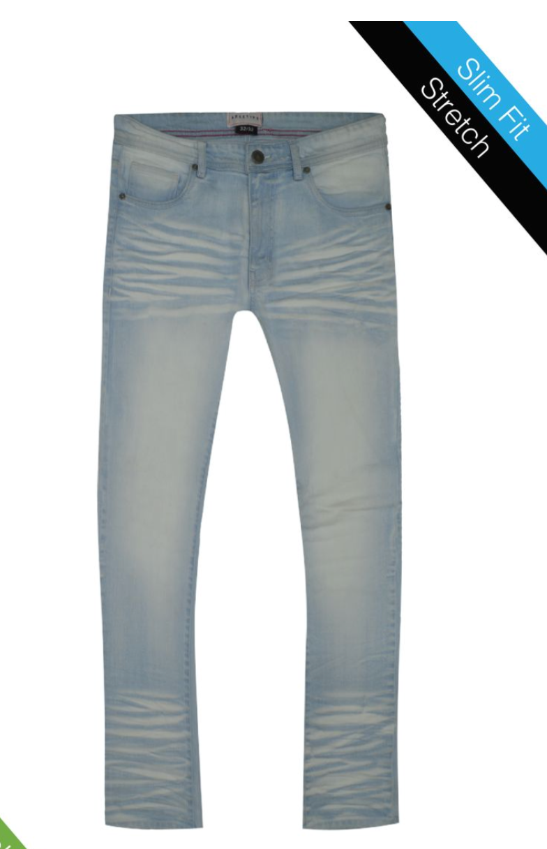PC05B1 - Blue Arketype Ice Blue Core Slim Jeans