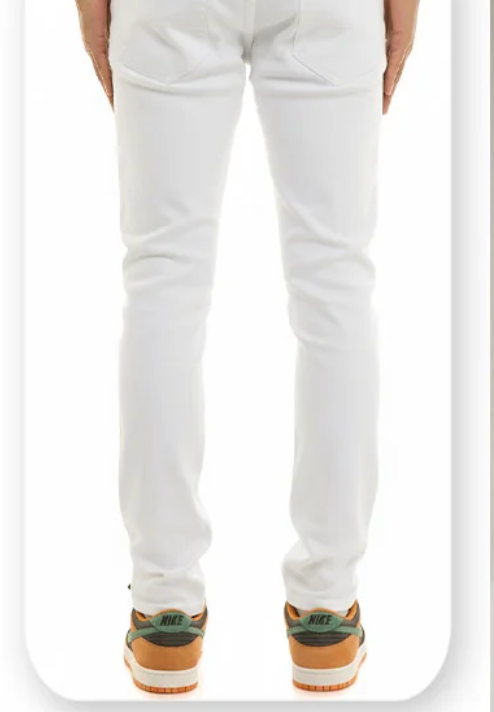 KNB3481 - KDNK WHITE RIP & REPAIR PANTS