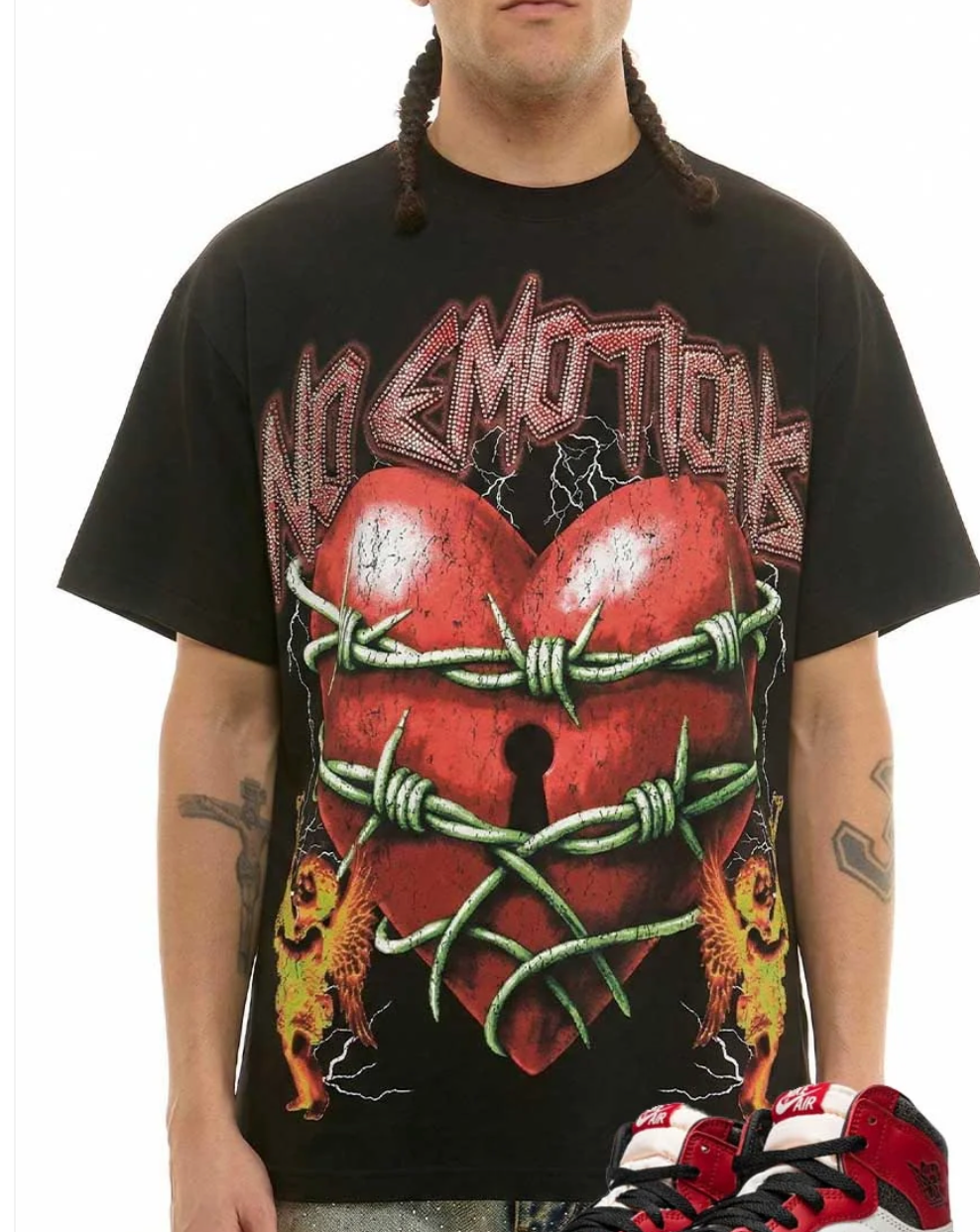 KNT105-KDNK BLACK NO EMOTIONS T-SHIRT