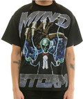 KNC035-KDNK BLACK TEE MIND STORM