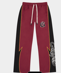 Godspeed Track Wine Red Black Pants