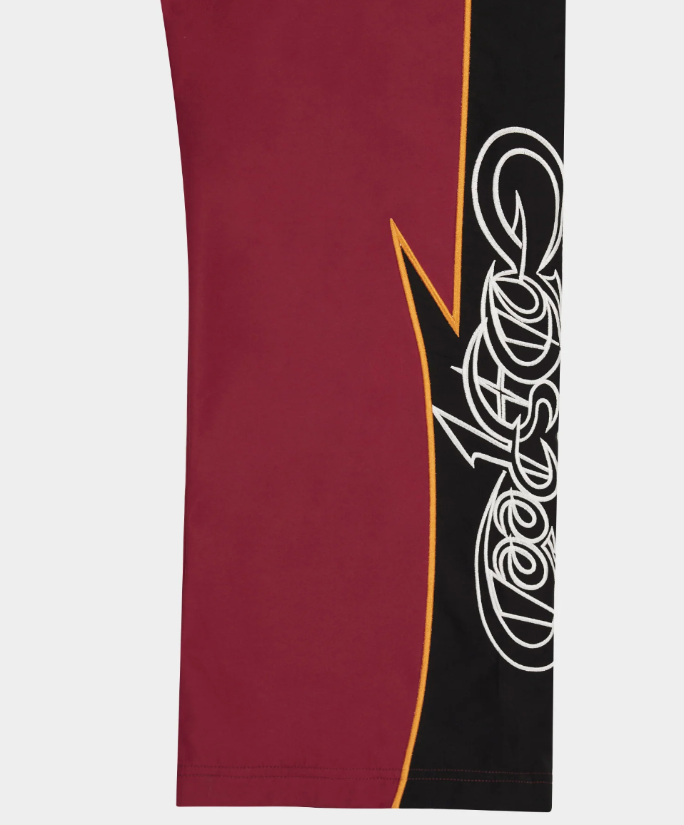 Godspeed Track Wine Red Black Pants