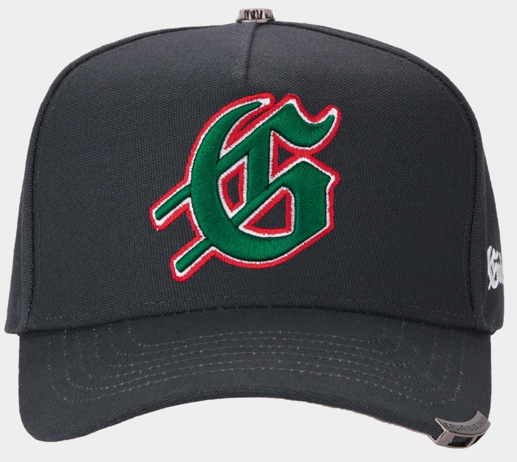GODSPEED HAT BLACK/GREY GREEN RED INSIGNIA HAT