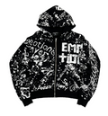 Mixed Emotion Black 'Graffiti' hoodie