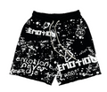 Mixed Emotion Black 'Graffiti' shorts