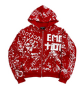 Mixed Emotion Red 'Graffiti' hoodie