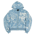 Mixed Emotion Blue 'Graffiti' hoodie