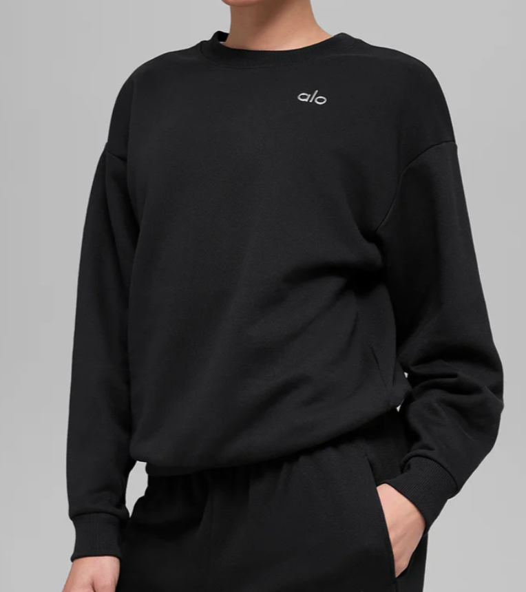 Alo Black Crew Accolade Sweatshirt