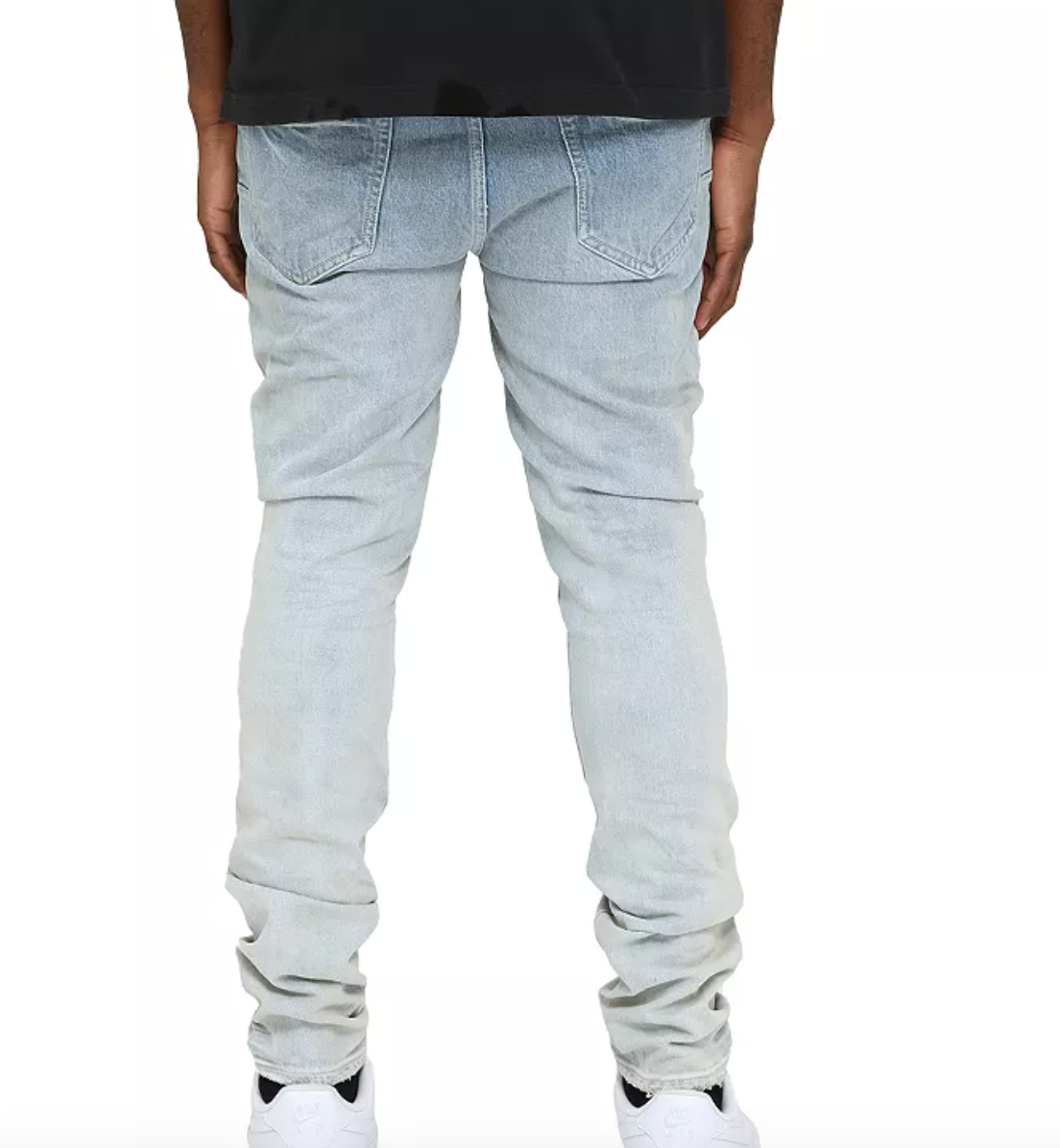 PURPLE-SRFL - Skinny Fit Rhone Fade Jeans in Light Indigo