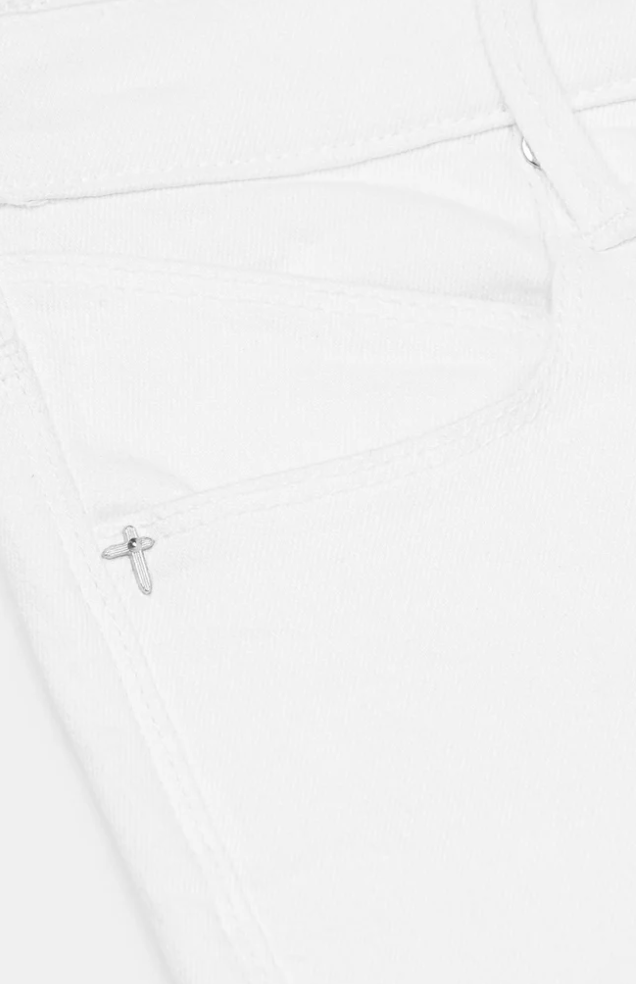 RTA MF24D624- BRYANT SKINNY JEAN | WHITE REST IN PEACE