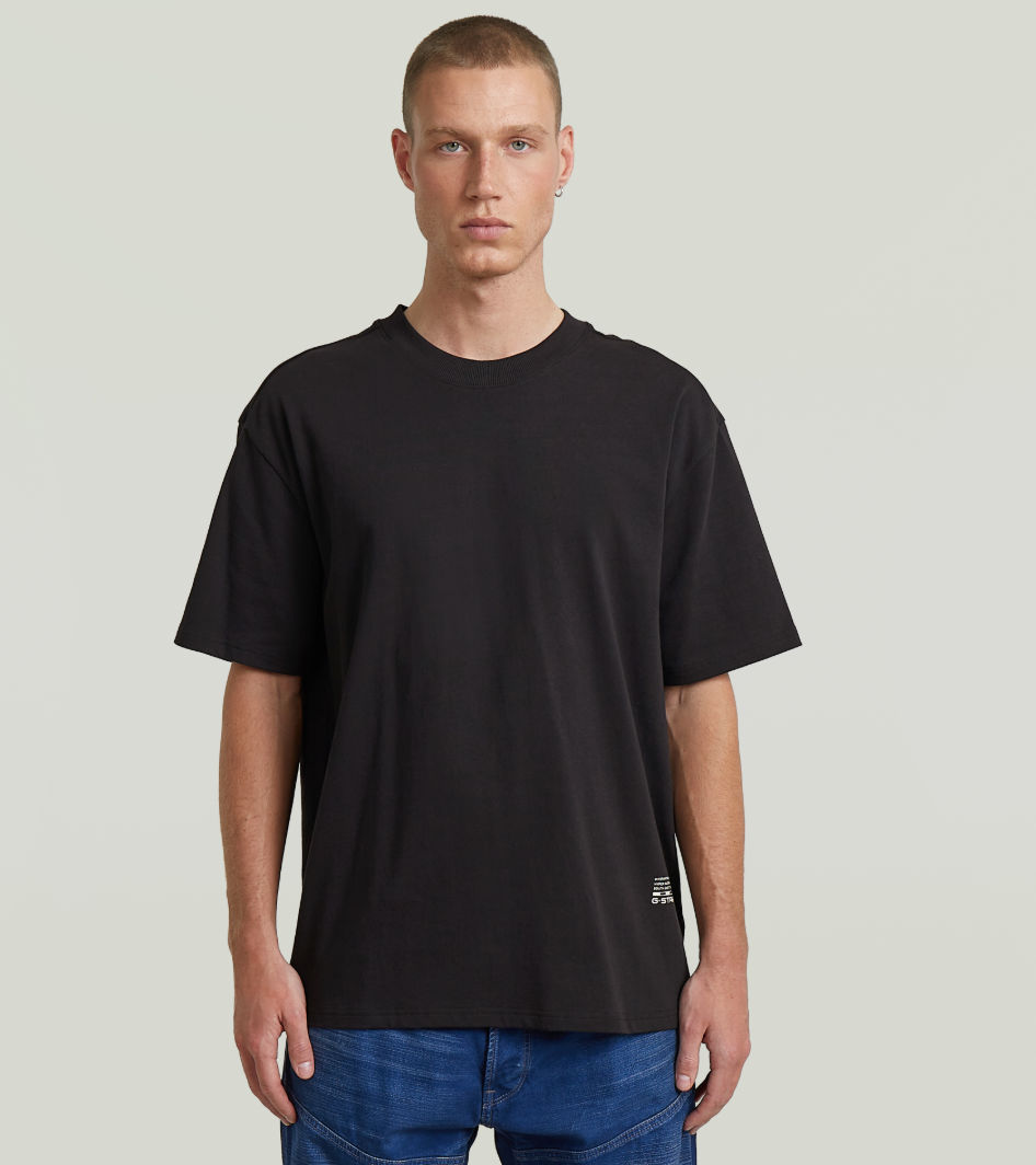 D28886-E385-6484 GSTAR TEE BACK APPLIQUE RELAZED R T