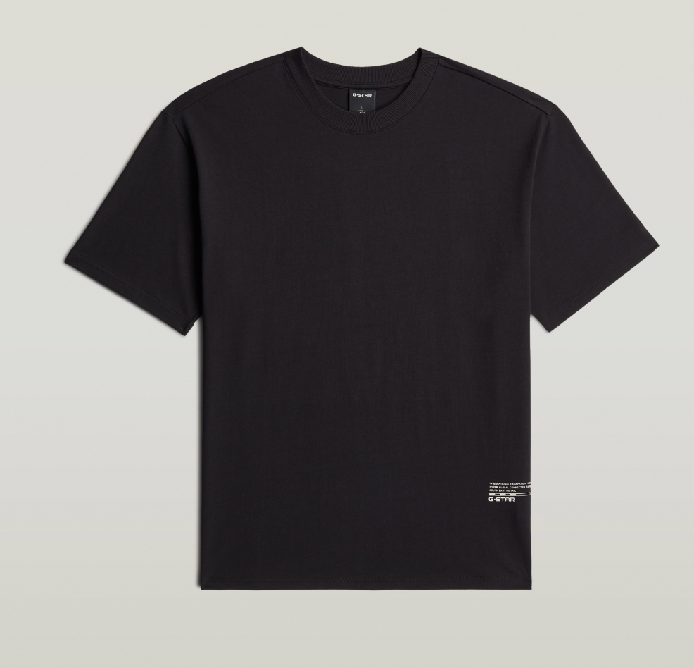 D28886-E385-6484 GSTAR TEE BACK APPLIQUE RELAZED R T