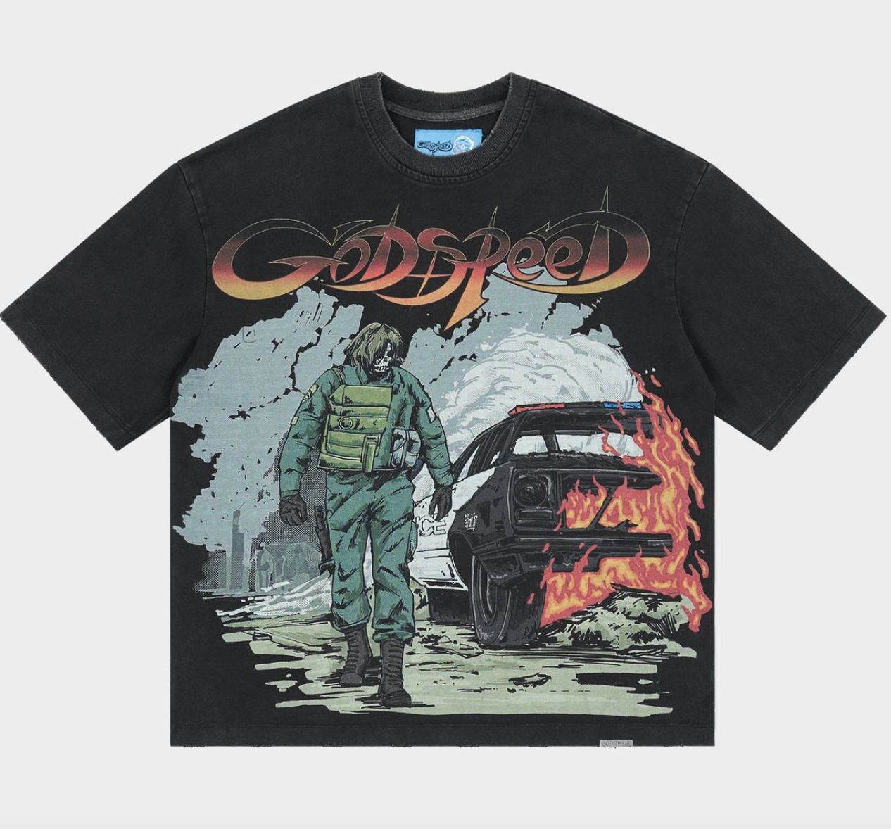 Godspeed Tee Black KHAOS T-shirt NG