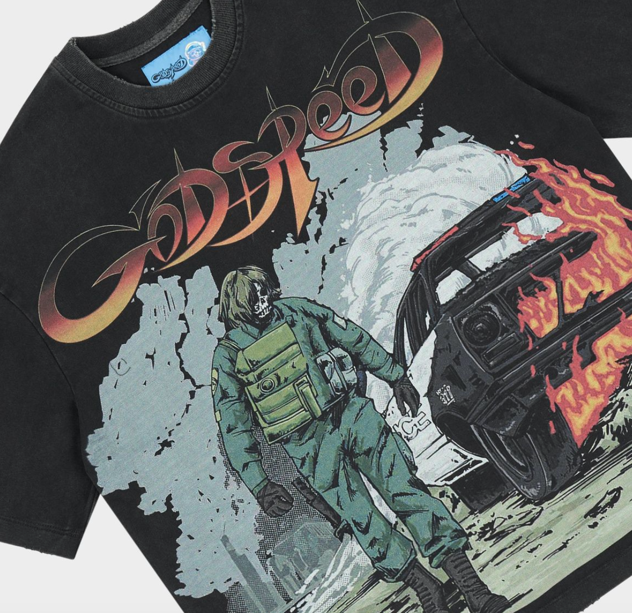 Godspeed Tee Black KHAOS T-shirt NG