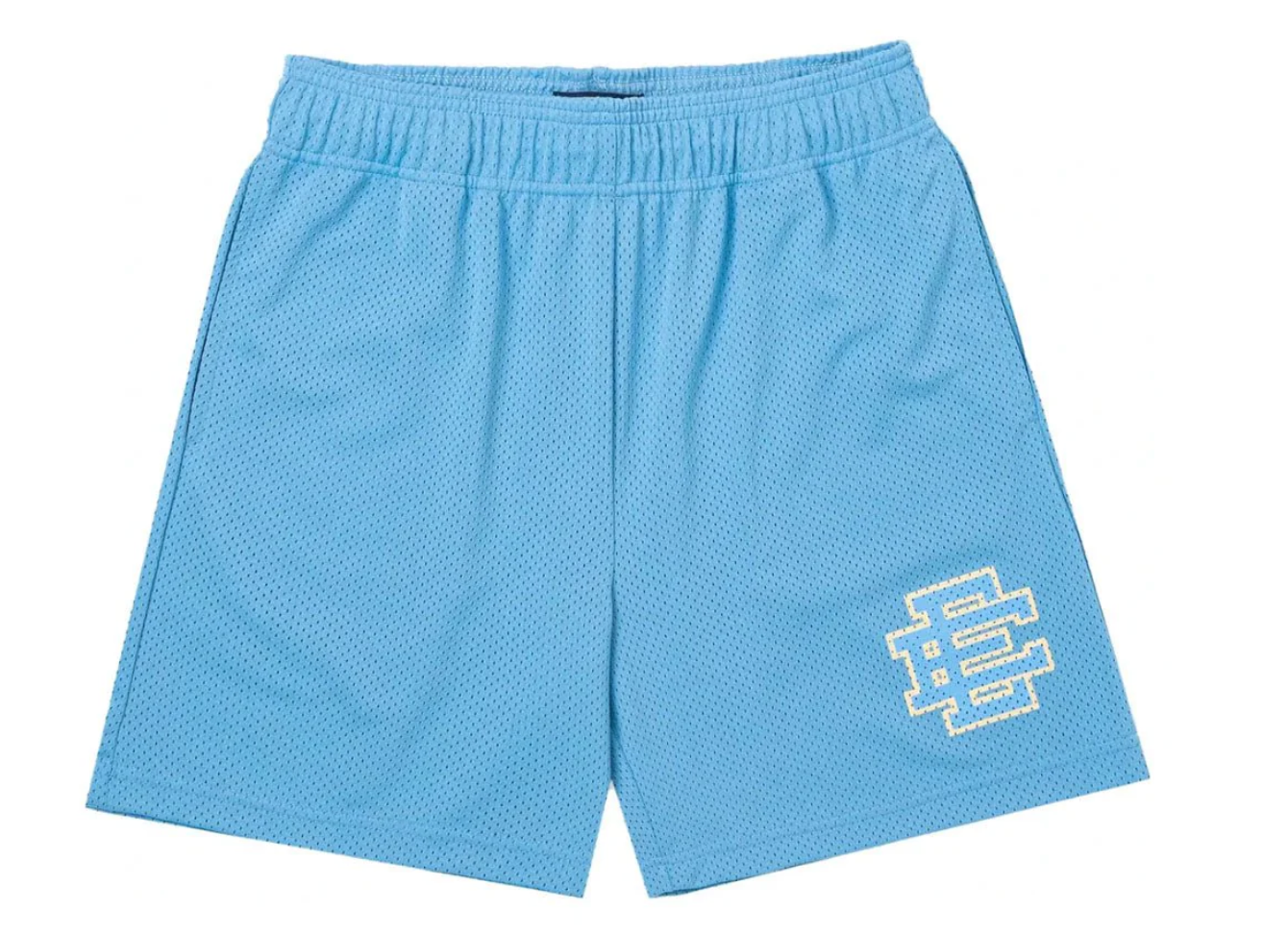 Eric Emanuel EE Baby Blue Cream Mesh Shorts