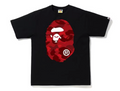 BAPE TEE RED CAMO BIG APE HEAD