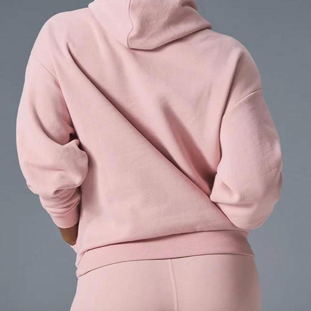 Alo Pink Yoga Accolade Hoodie Ballet Pink
