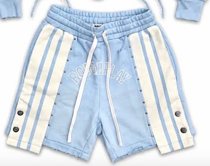 Rough Play Baby Blue Stripe Short