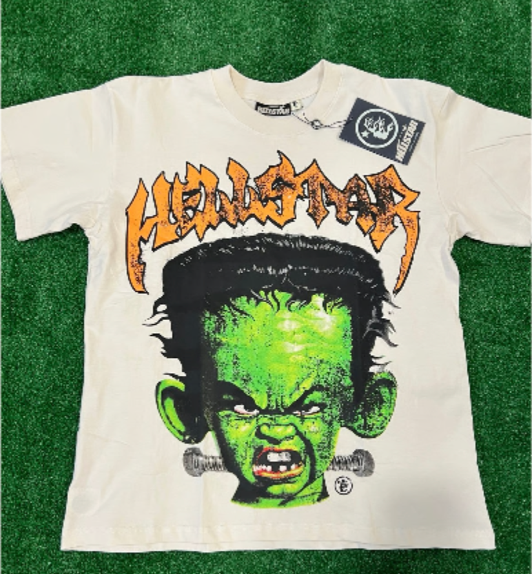 Hellstar Cream /Bone Frankenkid T-shirt