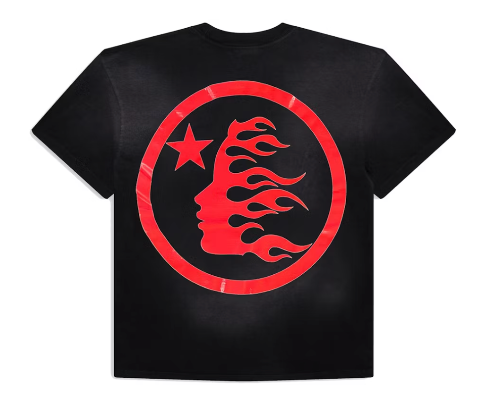 Hellstar Black Red Sports Core Gel Logo T-shirt