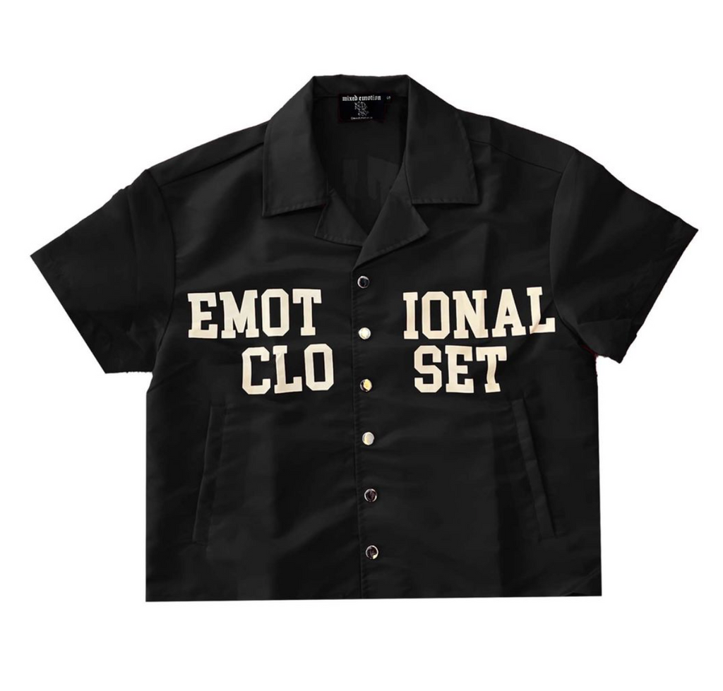Mixed Emotion Black “Backyard” Nylon Shirt