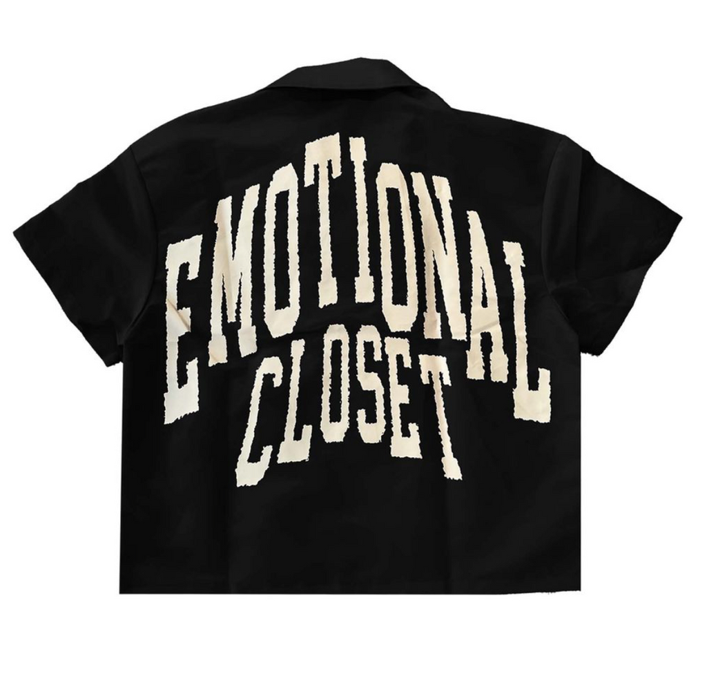Mixed Emotion Black “Backyard” Nylon Shirt