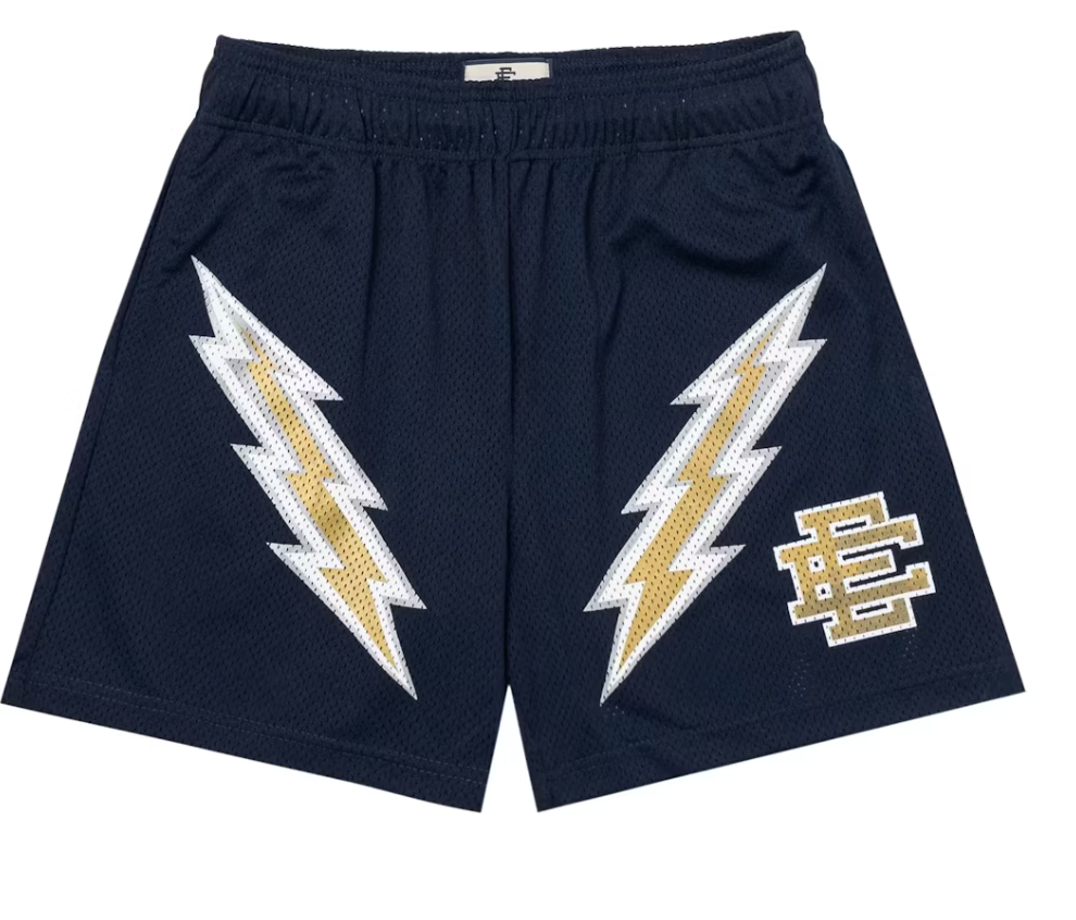 Eric Emanuel EE Navy Yellow Bolt Short