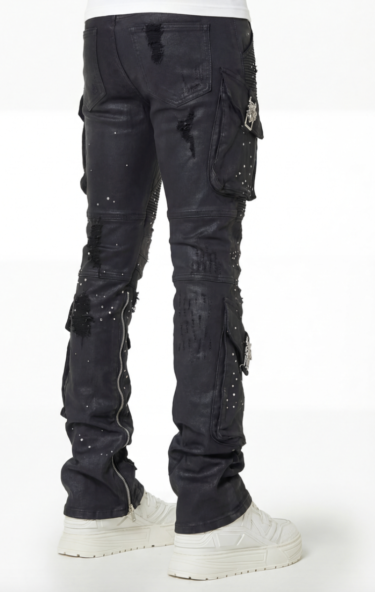 GUAPI JEANS BLACK OPS WAXED