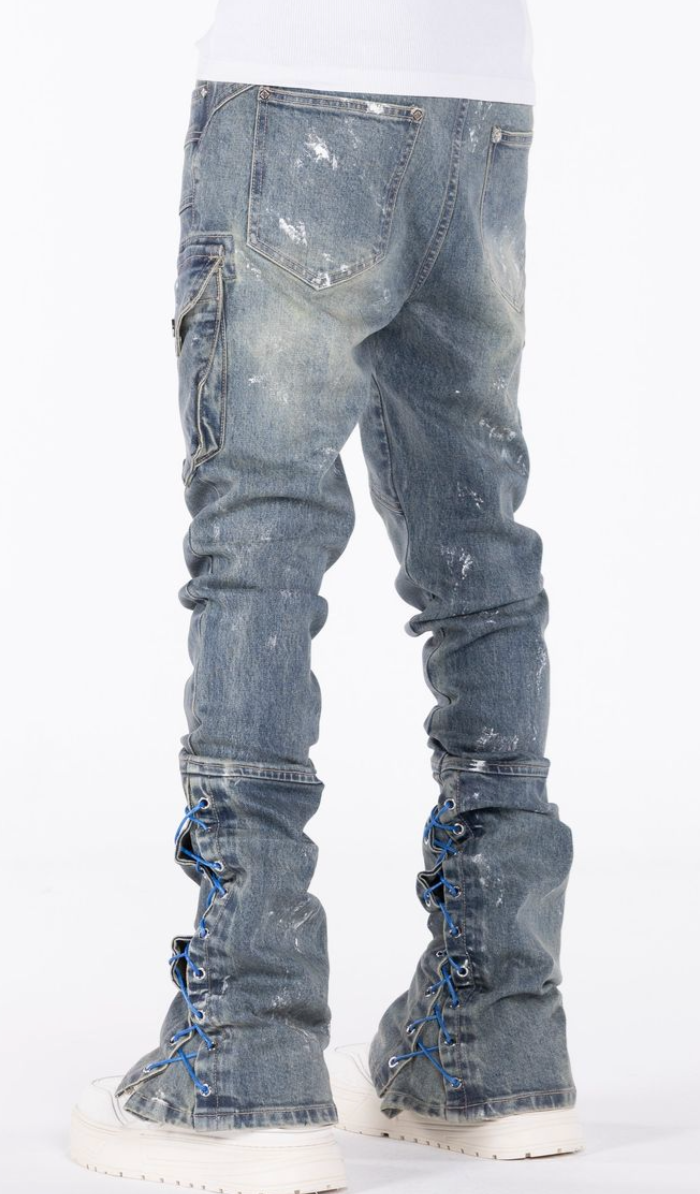 GUAPI JEANS AQUA BLUE WAXED ROPE