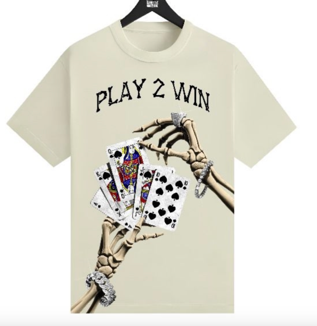 SIW5318 - PLAY TO WIN TSHIRT CREAM