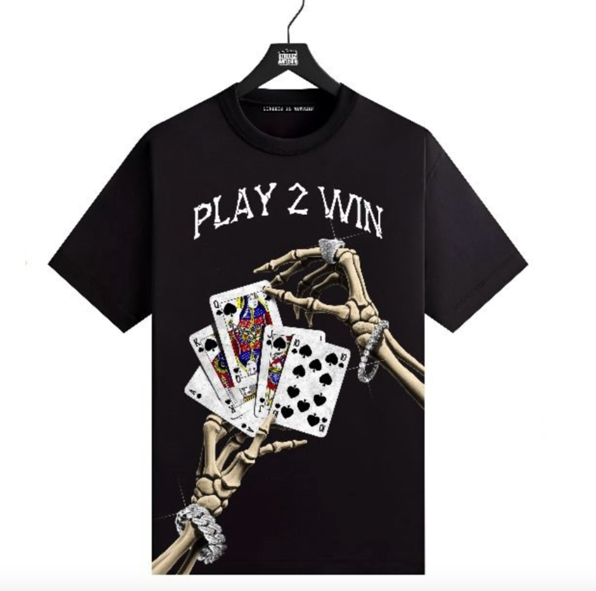 SIW5318 - PLAY TO WIN TSHIRT BLACK