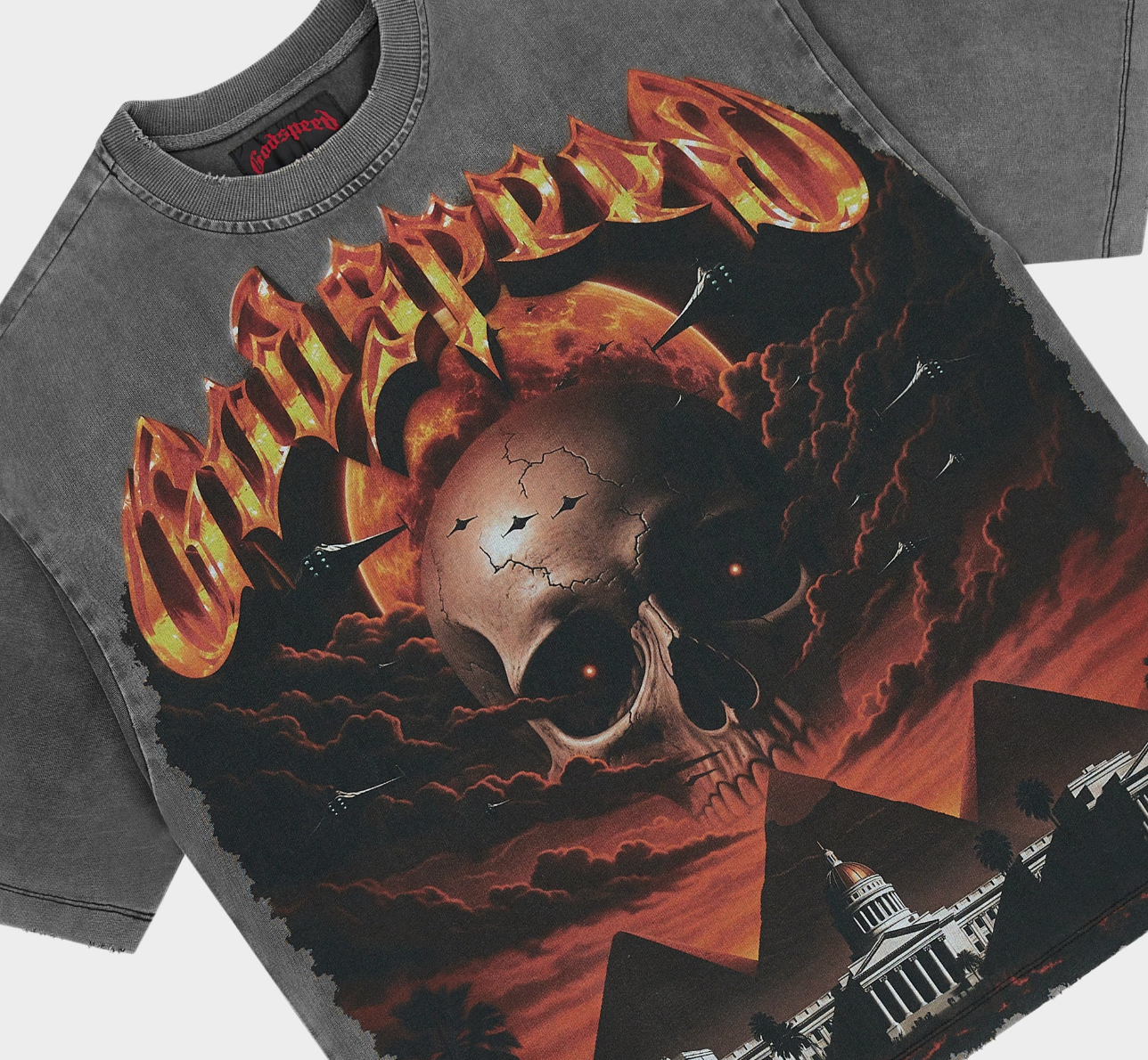Godspeed Tee Grey Echos Of Empires