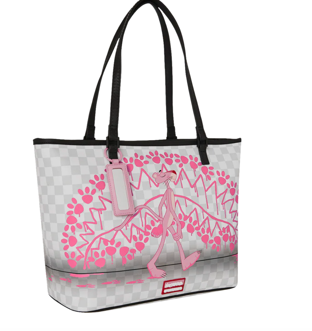SGT - PINK PANTHER TOTE PAWPRINTS