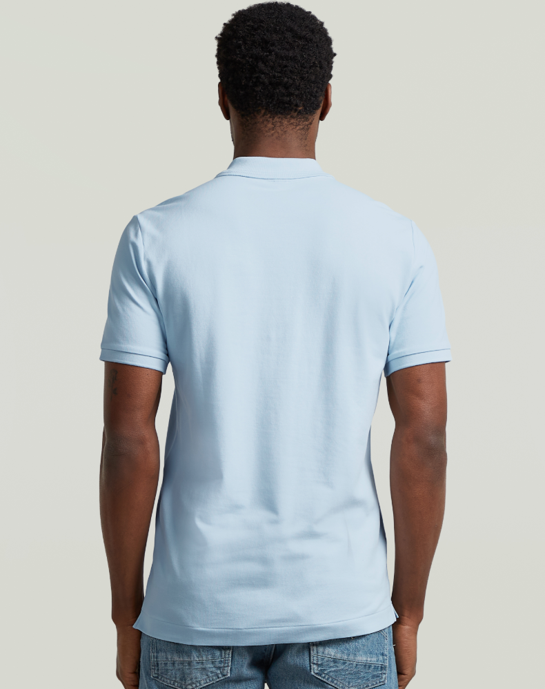 D11595-5864 GSTAR DUNDA SLIM POLO BABY BLUE TEE
