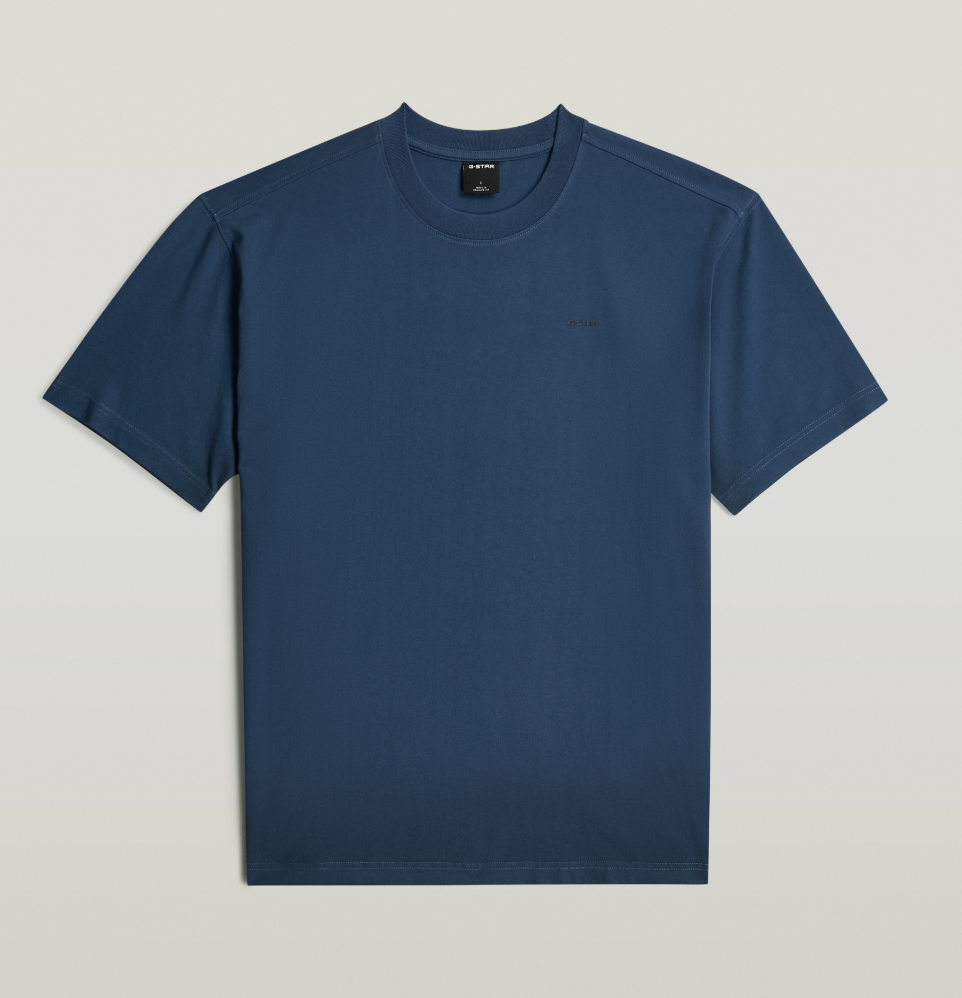 D28888-E385 GSTAR TEE SPRAYED RELAXED NAVY BLUE