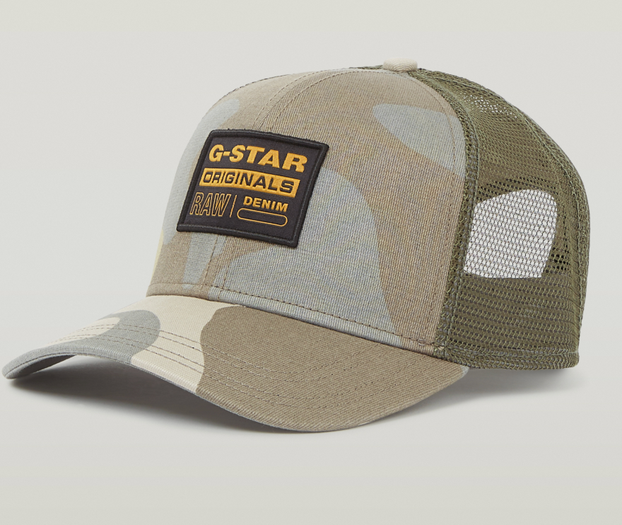 GSTAR HAT CAMO BASEBALL TRUCKER CAP  D23760-E574