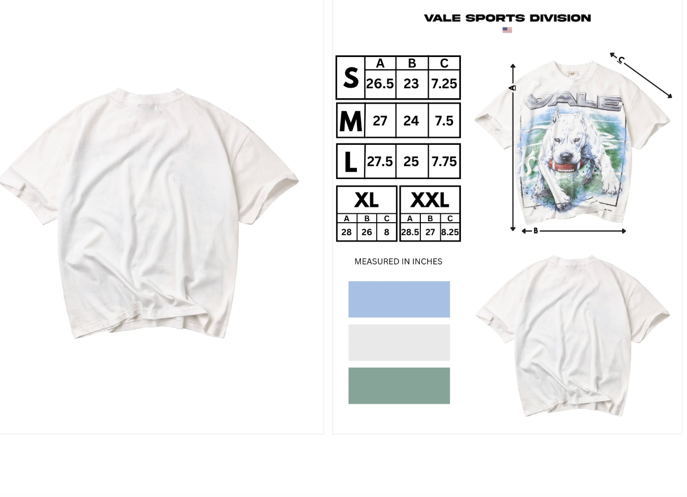 VALE FOREVER TEE WHITE CANE