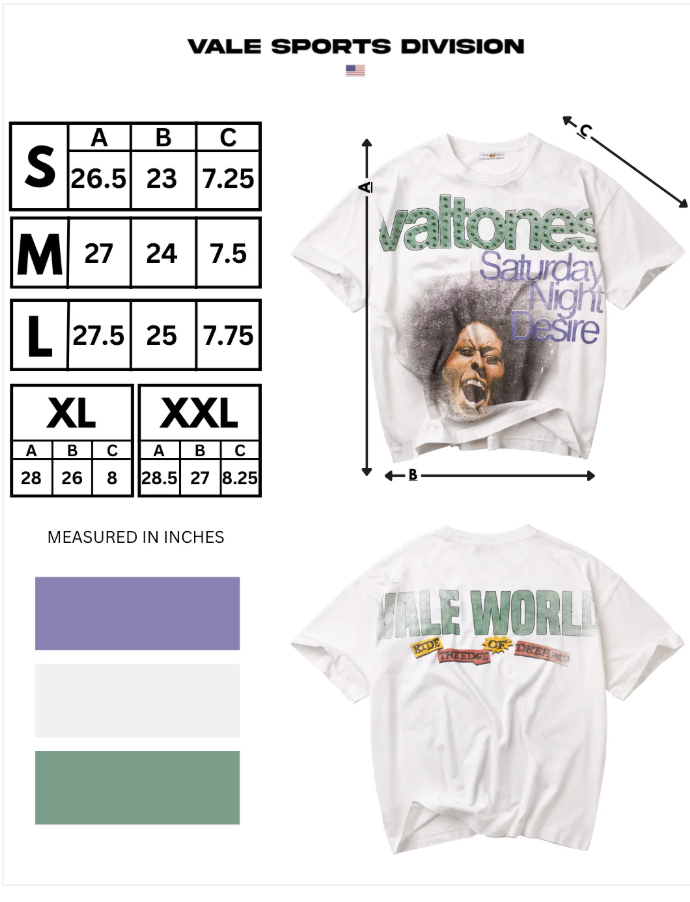 VALE FOREVER TEE WHITE SATURDAY BLING